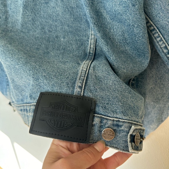 Vintage Harley-Davidson Motorcycle Jean Jacket - Picture 6 of 7